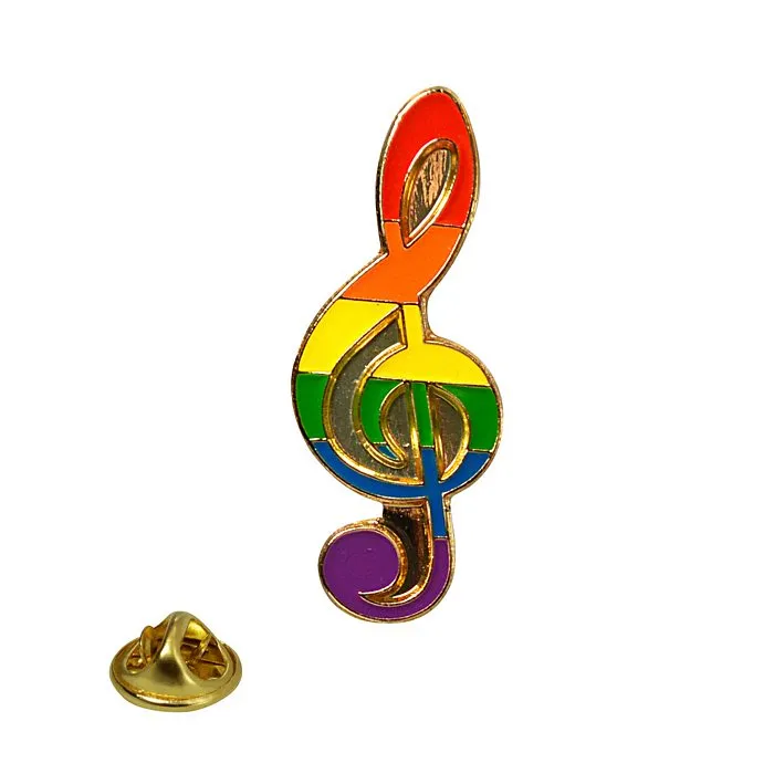 Fairvillacom Anal LAPEL PIN RAINBOW NOTE
