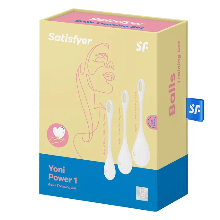 Fairvillacom Anal Satisfyer Yoni Power 1 Balls Training Set White