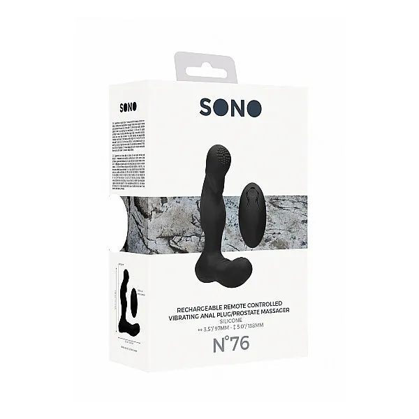 Fairvillacom Anal Sono No 76 Vibrating Anal Plug P Massager Black