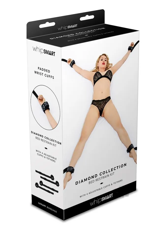Fairvillacom Anal Whip Smart Diamond Bed Ties Black
