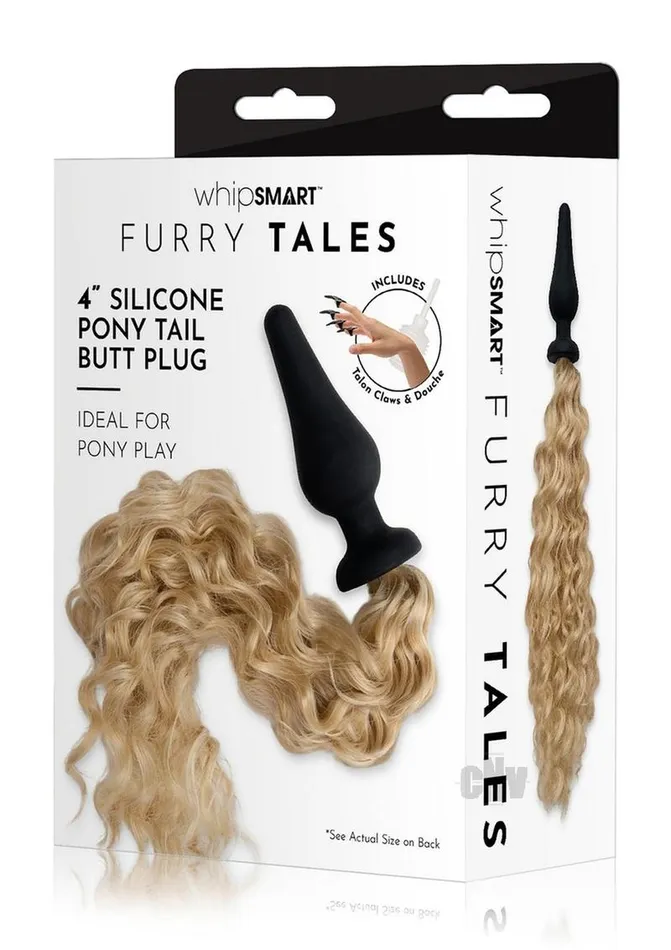 Fairvillacom Anal Whipsmart Silicone Plug 4 Pony Tail Bln