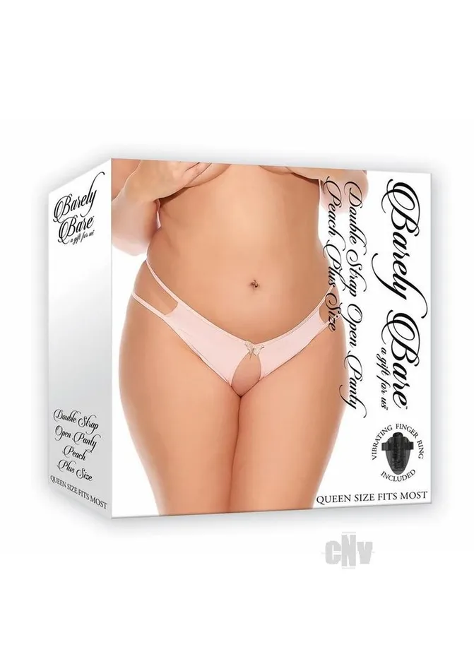 Fairvillacom Barely B Dbl Strap Open Panty Ps Peach Female Sex Toys