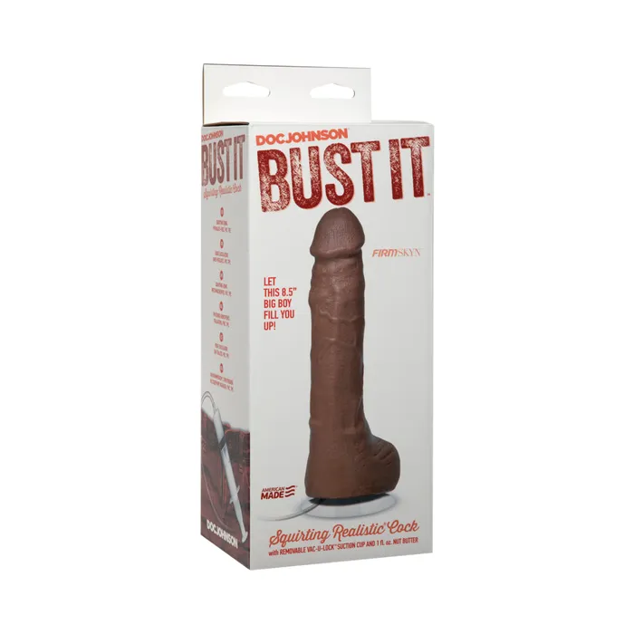 Fairvillacom Bust It Squirting Realistic Cock Brown Dildos