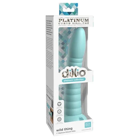 Fairvillacom Dildos Dillio Platinum 7 Wild Thing Silicone Dildo Teal