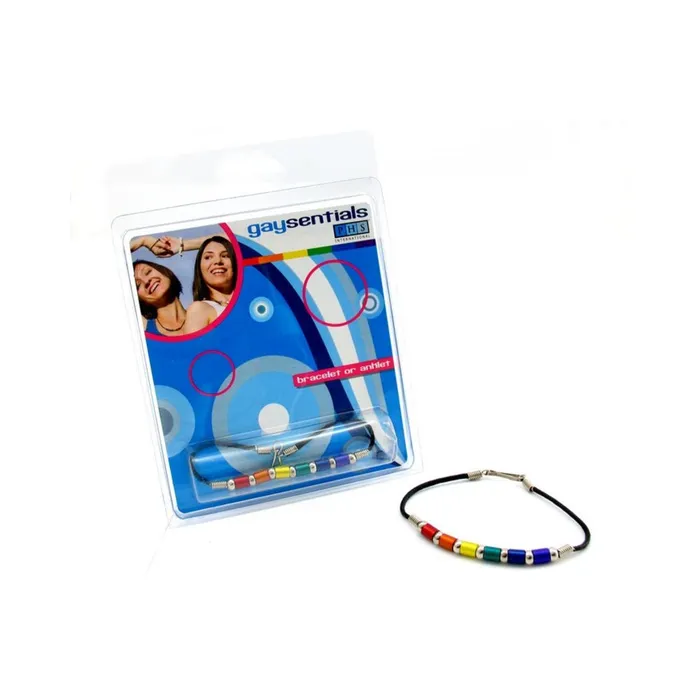 Fairvillacom Dildos Gaysentials Rainbow Aluminum Tube Bracelet 8 inches