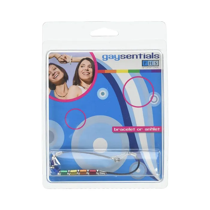 Fairvillacom Dildos Gaysentials Rainbow Aluminum Tube Bracelet 8 inches