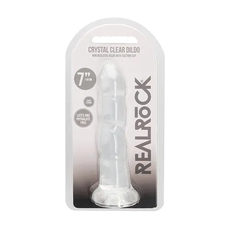 Fairvillacom Dildos Shots RealRock Crystal Clear 7 Dildo Transparent