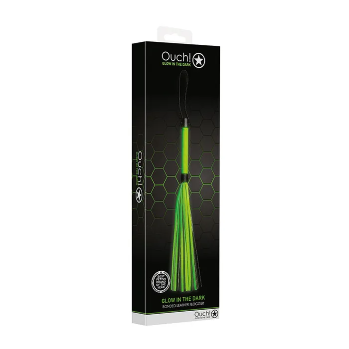 Fairvillacom Female Sex Toys Ouch GITD Flogger Neon Green