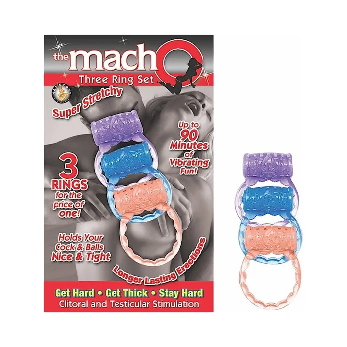 Fairvillacom Macho Three Ring Set assorted Male Sex Toys