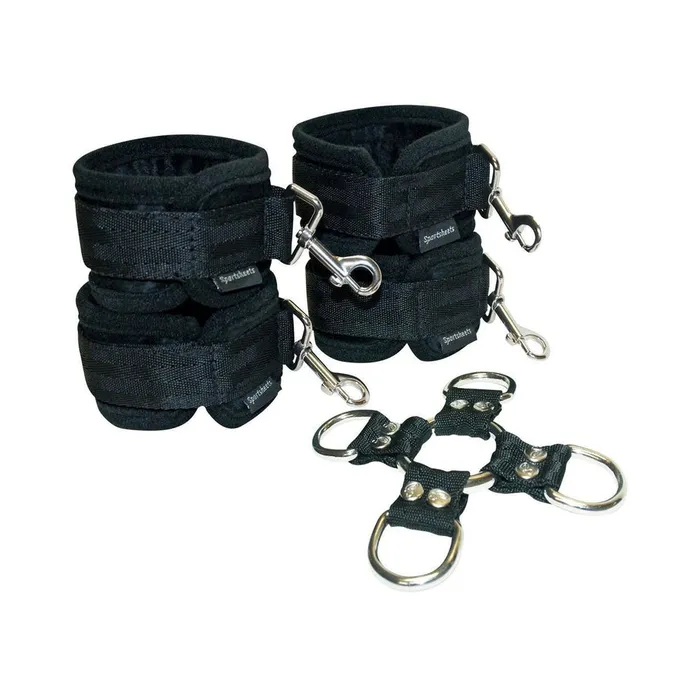 Fairvillacom Male Sex Toys 5 Piece Hog Tie And Cuff Set