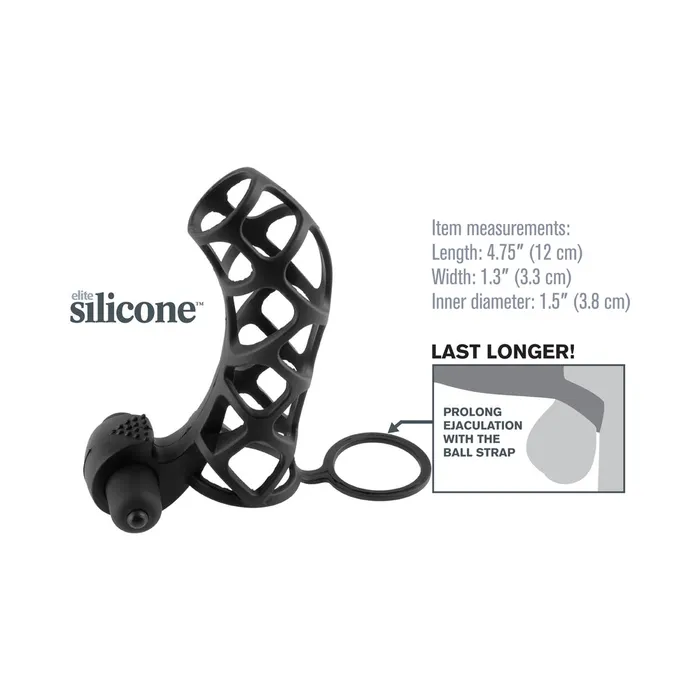 Fairvillacom Male Sex Toys Extreme Silicone Power Cage Black