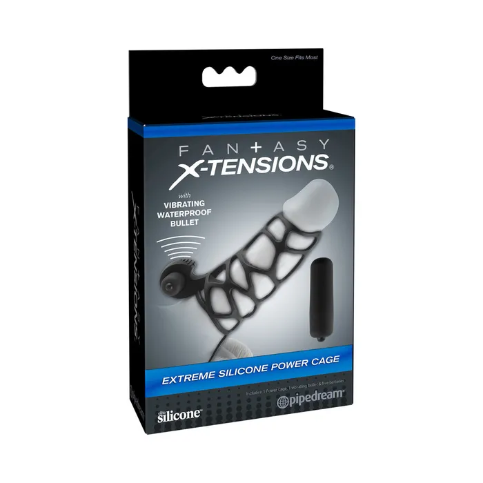 Fairvillacom Male Sex Toys Extreme Silicone Power Cage Black
