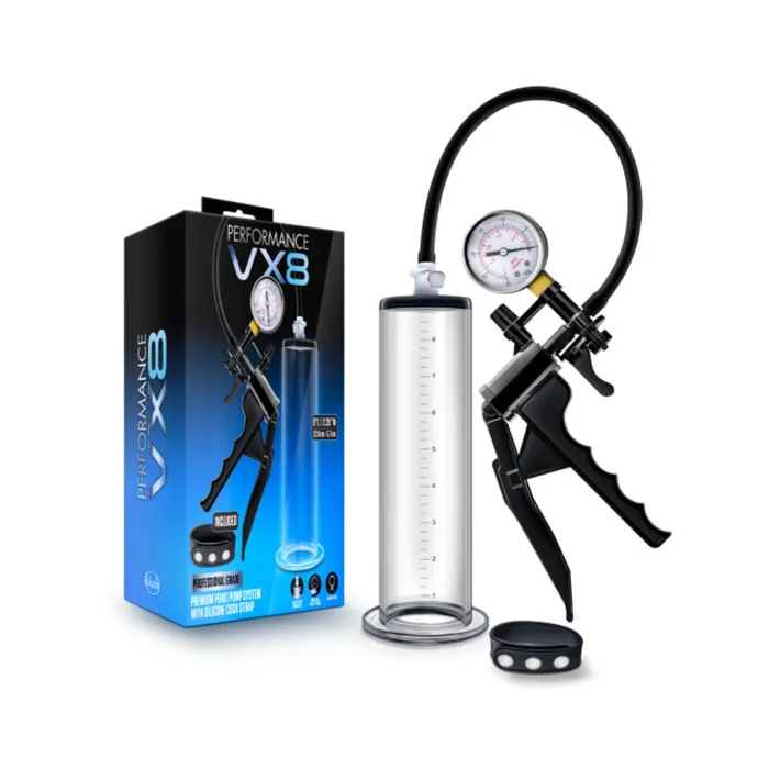 Fairvillacom Male Sex Toys Performance Vx8 Premium Penis Pump System With Silicone Cock Strap Clear Fairvillacom Male Sex Toys Performance Vx8 Premium Penis Pump System With Silicone Cock Strap Clear