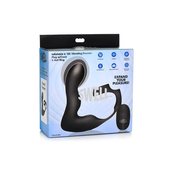 Fairvillacom Male Sex Toys Swell Inflatable 10X Vibrating Prostate Plug W Cock Ball Ring Remote Fairvillacom Male Sex Toys Swell Inflatable 10X Vibrating Prostate Plug W Cock Ball Ring Remote
