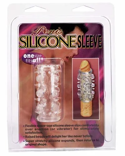 Fairvillacom PENIS SILICONE SLEEVE WRAISED NODULES Male Sex Toys