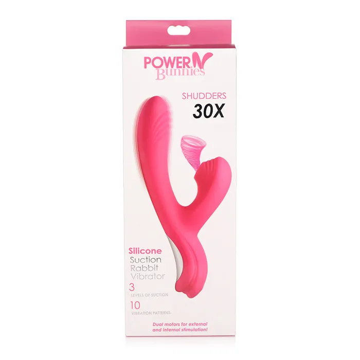 Fairvillacom Power Bunny Shudders Suction Vibe Red Vibrators