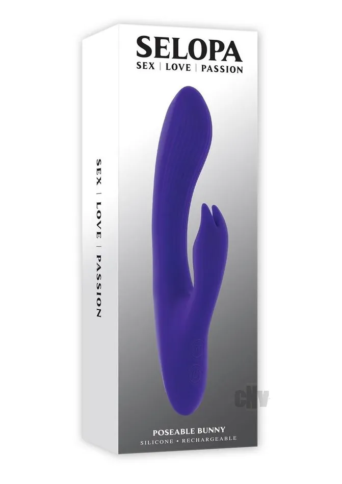 Fairvillacom Selopa Poseable Bunny Purple Vibrators