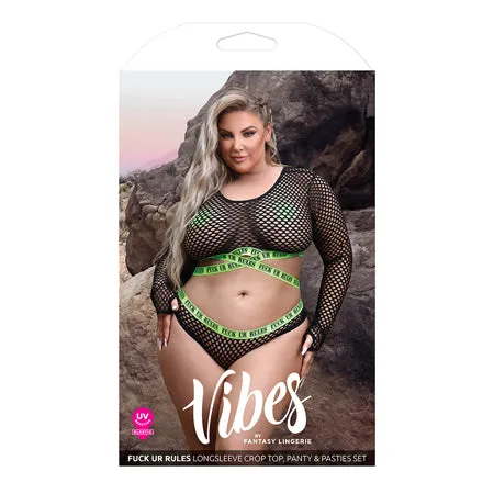 Fairvillacom Vibes Fuck Ur Rules Long Sleeve Crop Top Panty Pasties BlackGreen QN Vibrators Fairvillacom Vibes Fuck Ur Rules Long Sleeve Crop Top Panty Pasties BlackGreen QN Vibrators