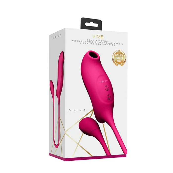 Fairvillacom Vibrators Vive Quino Air Wave Vibrating Egg Pink