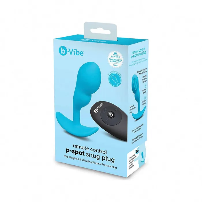 Female Sex Toys bVibe Vibrating PSpot Snug Plug Small with Rechargeable Remote Control COTR Inc