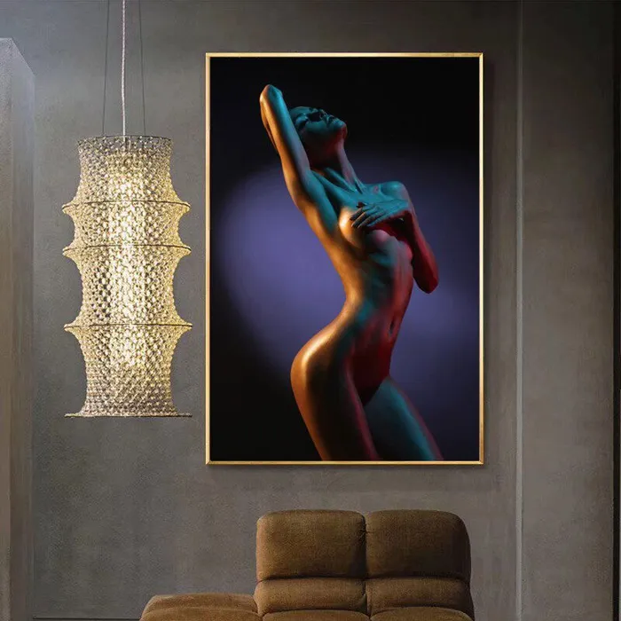 Female Sex Toys Beautiful slim woman shrouding breasts Printed on quality art paper ShhhOb