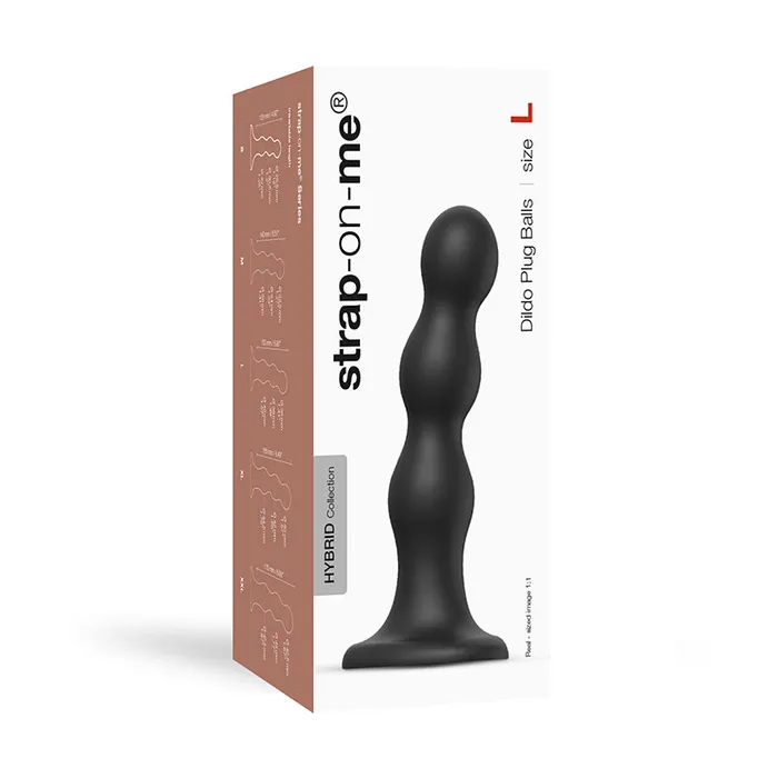 Female Sex Toys Fairvillacom StrapOnMe Dildo Plug Balls Blk L