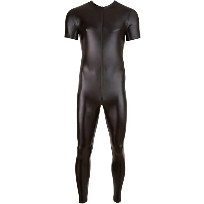 Female Sex Toys ShhhOb Latex bodysuit Men Short arm long leg zipper crotch