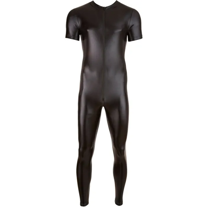Female Sex Toys ShhhOb Latex bodysuit Men Short arm long leg zipper crotch