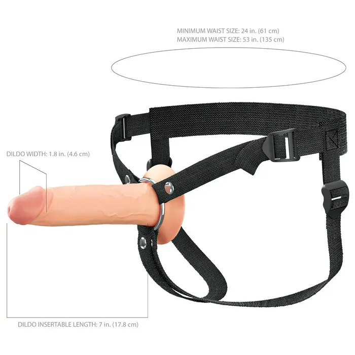 Female Sex Toys ShhhWndsr FX Elite 178 cm Silicone Hollow StrapOn Flesh