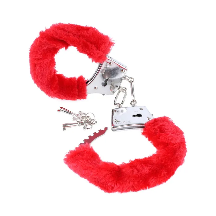 Ff Beginner Furry Cuffs Red Fairvillacom Restraints