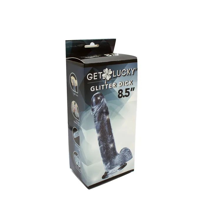 Get Lucky 85 Real Skin Glitter Dick Clear Fairvillacom Dildos