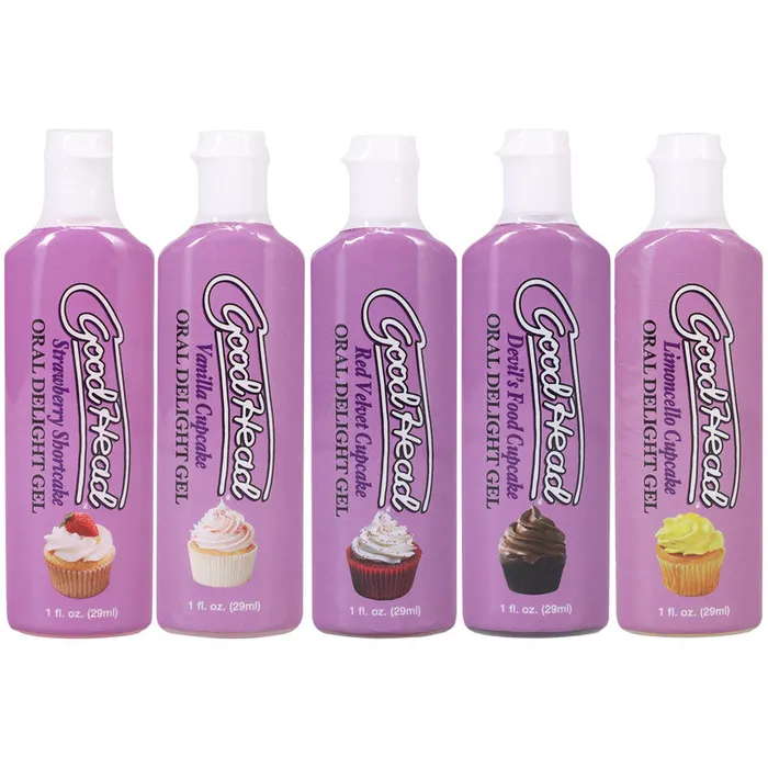 GoodHead Oral Delight Gel Cupcakes Flavoured Oral Gels Set of 5 x 30ml Bottles ShhhWndsr Anal GoodHead Oral Delight Gel Cupcakes Flavoured Oral Gels Set of 5 x 30ml Bottles ShhhWndsr Anal