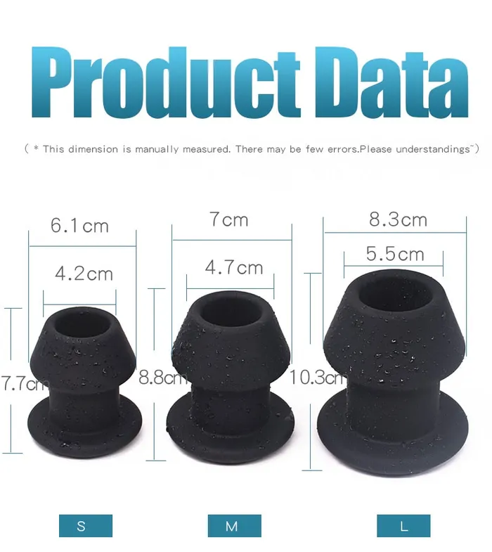 HUGE Hollow Anal Plugs for anal play in 3 sizes ShhhAE Anal