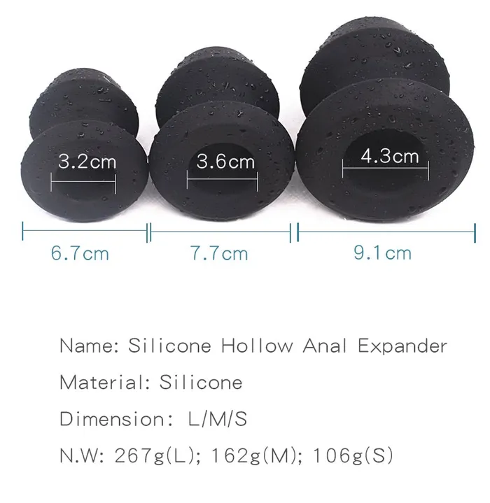 HUGE Hollow Anal Plugs for anal play in 3 sizes ShhhAE Anal