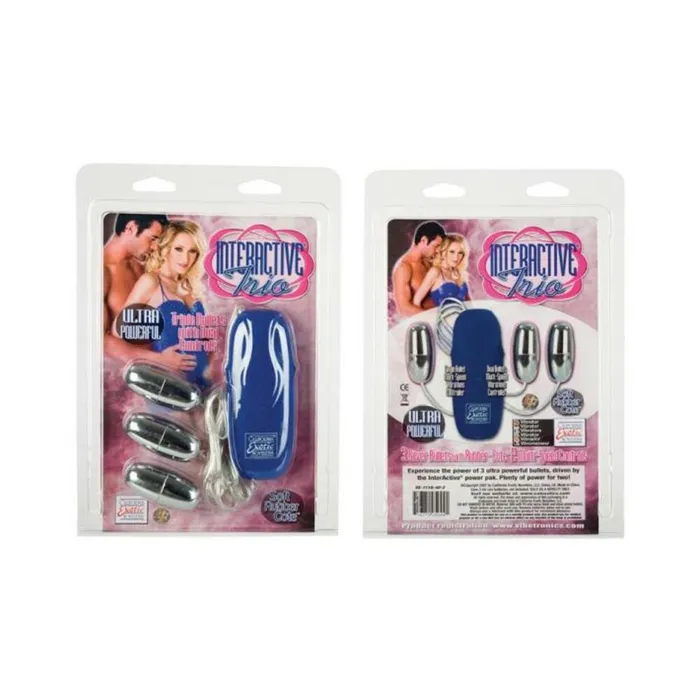 Interactives Trio Silver Bullets with Dual Controls Fairvillacom Female Sex Toys