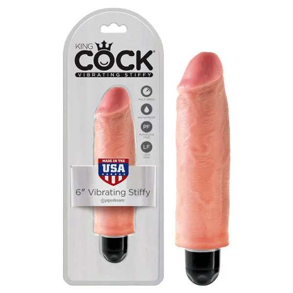 King Cock 6 Vibrating Stiffy 152 cm Vibrating Dong ShhhWndsr Dildos