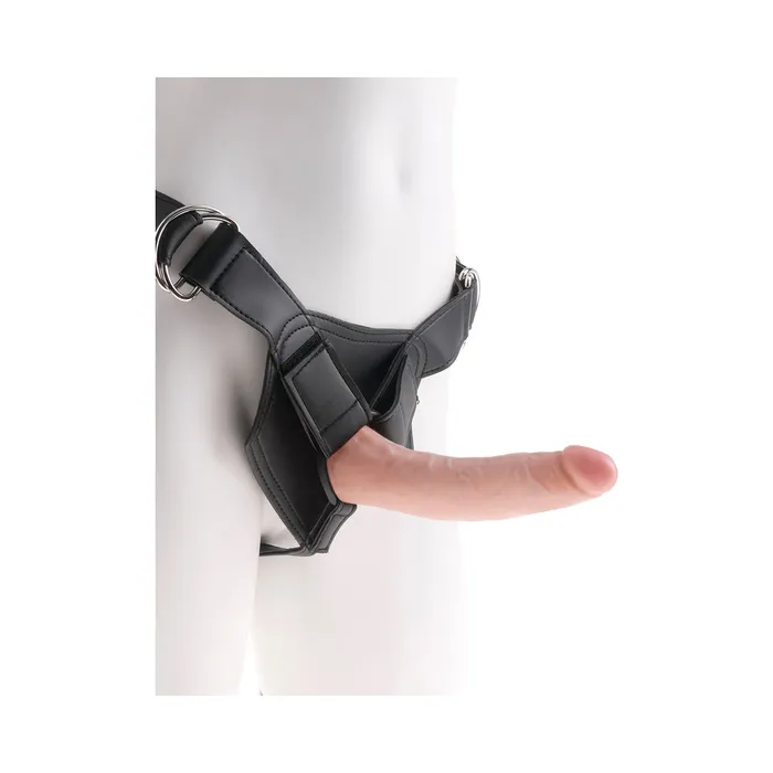 King Cock Strap On Harness 7 inches Cock Beige Fairvillacom Dildos