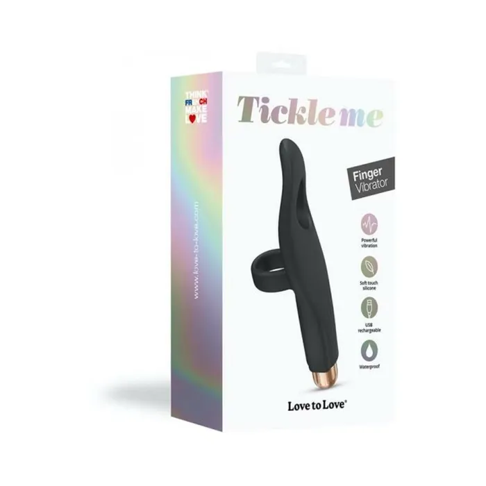 Love To Love Tickle Me Finger Vibrator Noir Fairvillacom Vibrators