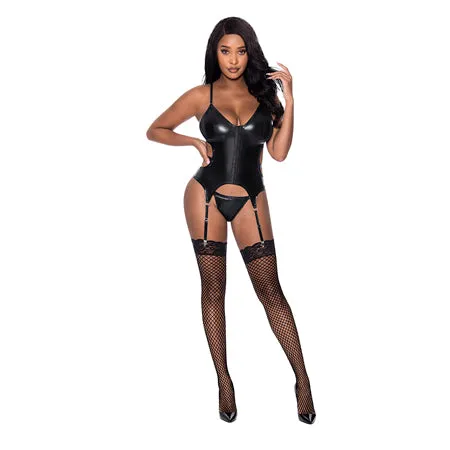 Magic Silk Hard Candy Basque Cheeky Panty Black LXL Magic Silk Dildos