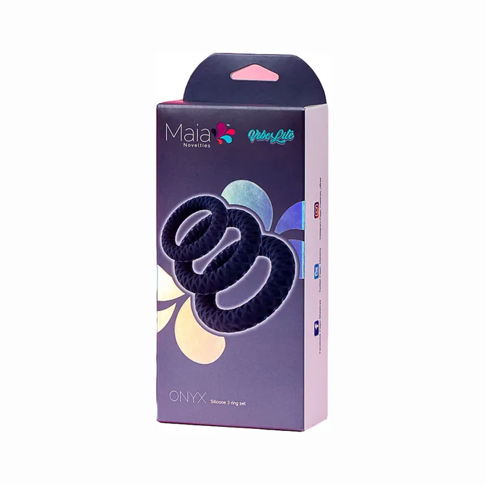 Maia Onyx 3 Piece Liquid Silicone Cock Ring Set Fairvillacom Male Sex Toys Maia Onyx 3 Piece Liquid Silicone Cock Ring Set Fairvillacom Male Sex Toys