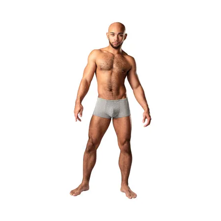 Male Power Labyrinth Mini Short Grey Weave L Male Power Male Sex Toys