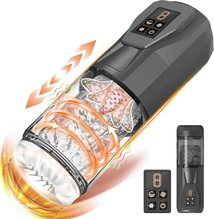Male Sex Toys Automatic Male Masturbator with 7 Vibrating Rotating Thrusting Licking Amortoy Male Sex Toys Automatic Male Masturbator with 7 Vibrating Rotating Thrusting Licking Amortoy