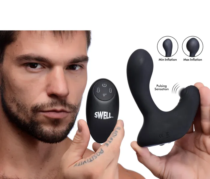 Male Sex Toys Fairvillacom Swell 10x Inflate and Tap Prostate Vibe
