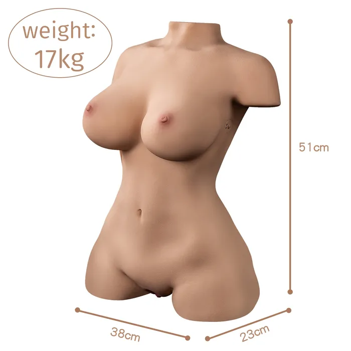 Male Sex Toys KERERO Fiona Sucking Vibrating Sex Doll 40lb 18kg