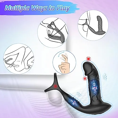 Male Sex Toys KERERO LeoKane Prostate Massager with 9 Vibration Settings Wiggle Motions