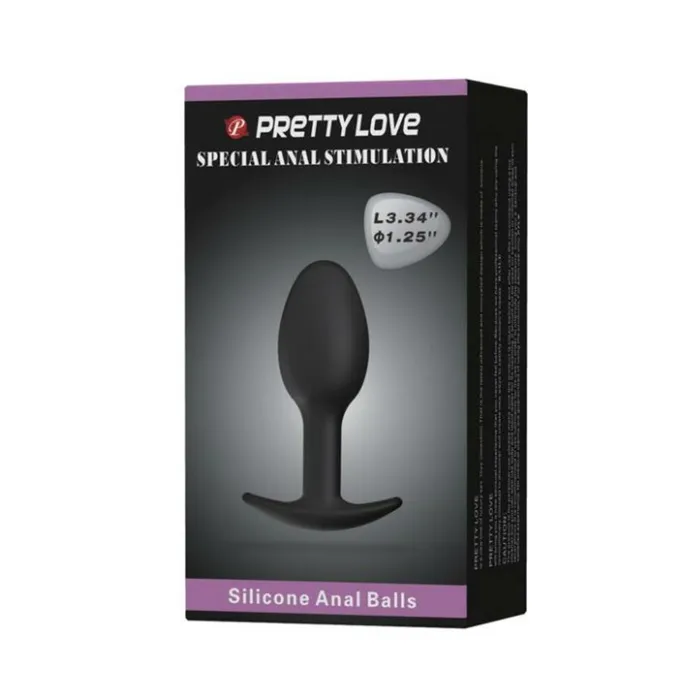 Male Sex Toys Pretty Love 334 inches Silicone Anal Plug with Ball Black Fairvillacom Male Sex Toys Pretty Love 334 inches Silicone Anal Plug with Ball Black Fairvillacom