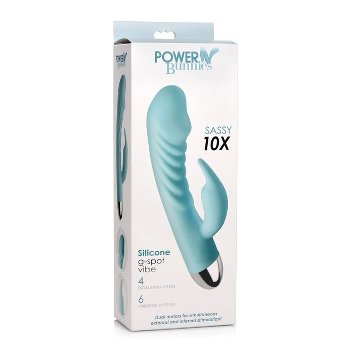 Power Bunnies Sassy 10X Rabbit Teal Fairvillacom Vibrators