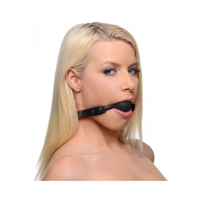 Premium Hush Silicone Comfort Ball Gag Black Fairvillacom Anal