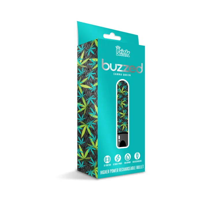 Prints Charming Buzzed Rechargeable 35 Bullet Canna Queen Black Fairvillacom Female Sex Toys