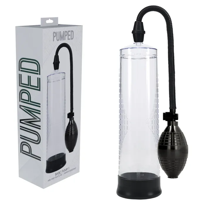 PUMPED Basic Pump 1 Transparent Penis Pump ShhhWndsr Male Sex Toys